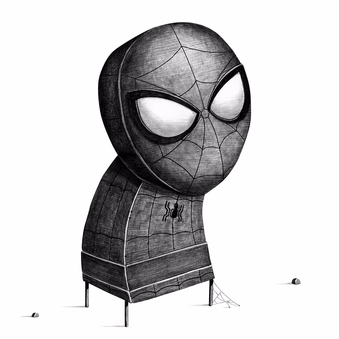 SPIDER-MAN grayscale
