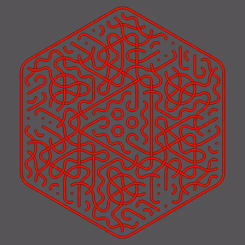 Threefold Symmetry - Dark Variations #347