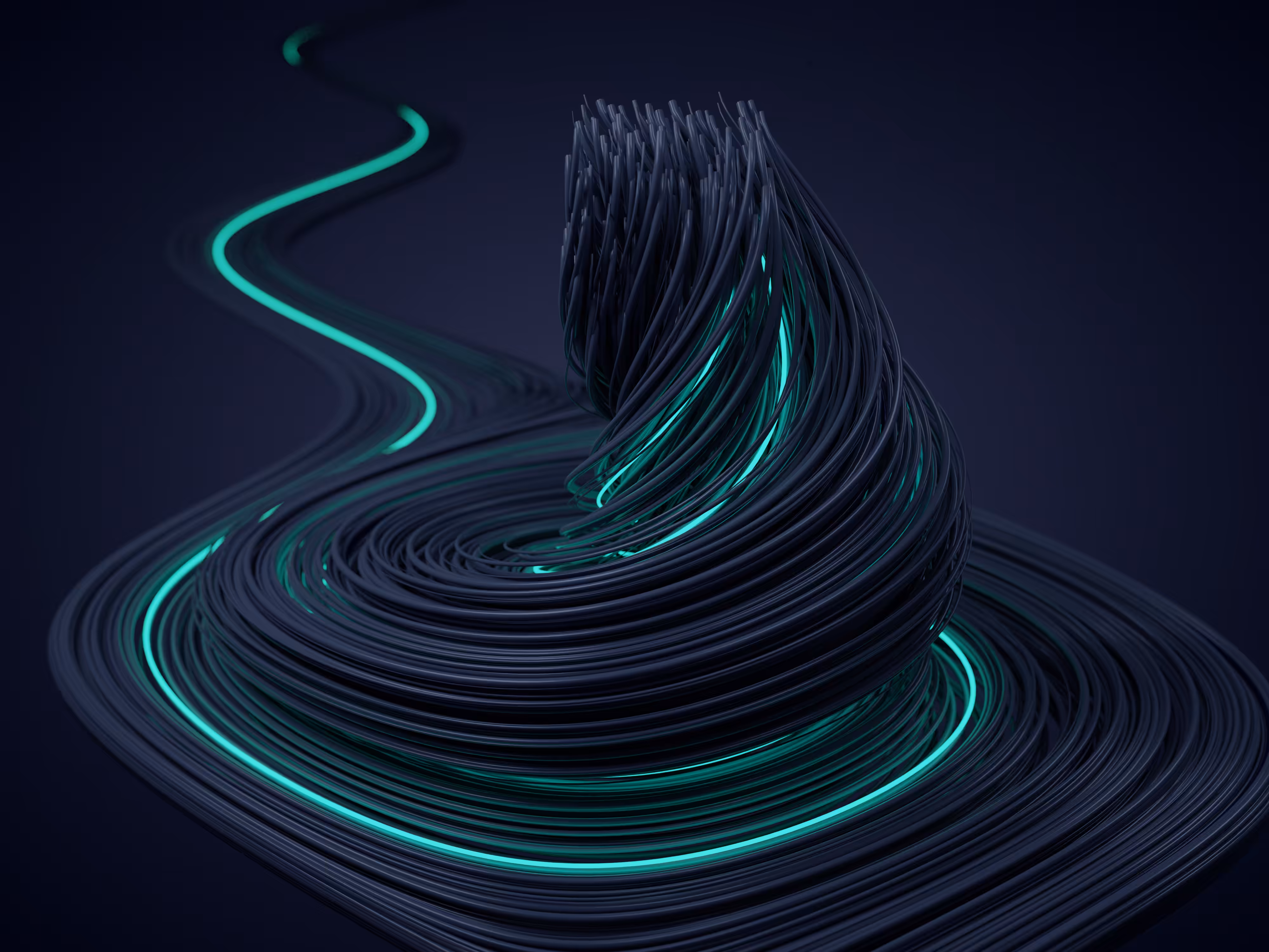 Green Neon Twirl