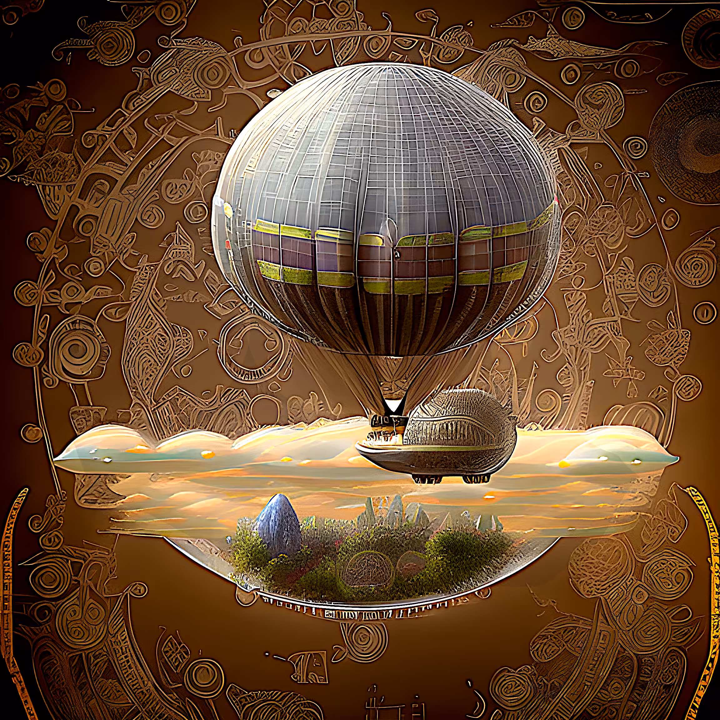 Orbiting Luxury: A Rococo Airship Fantasy