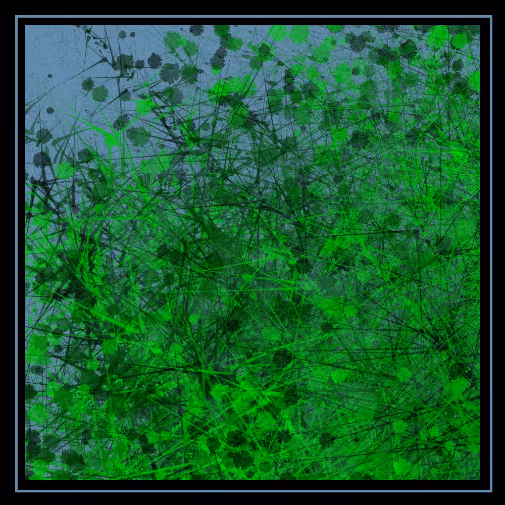 Abstract painting - vegetation #28