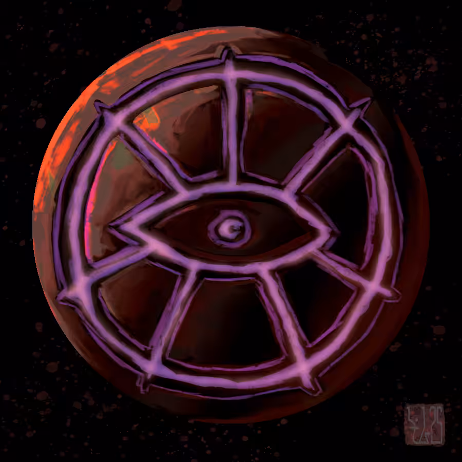 Hexite Dark Wheel Coin