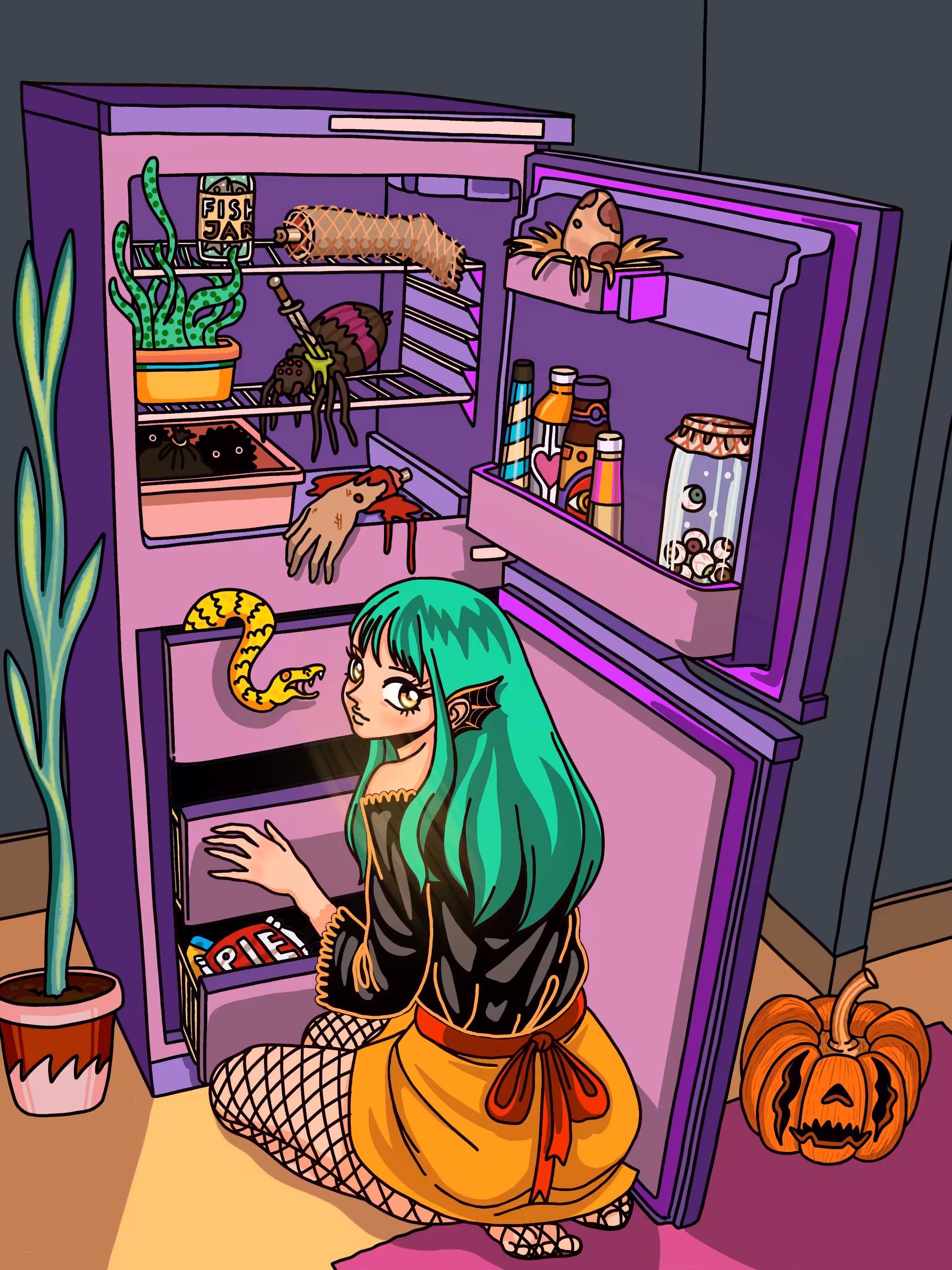 ANIME GIRL HALLOWEEN EDITION