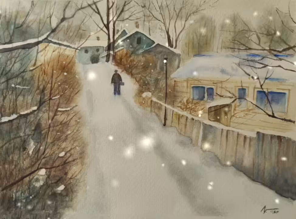 Snowy road