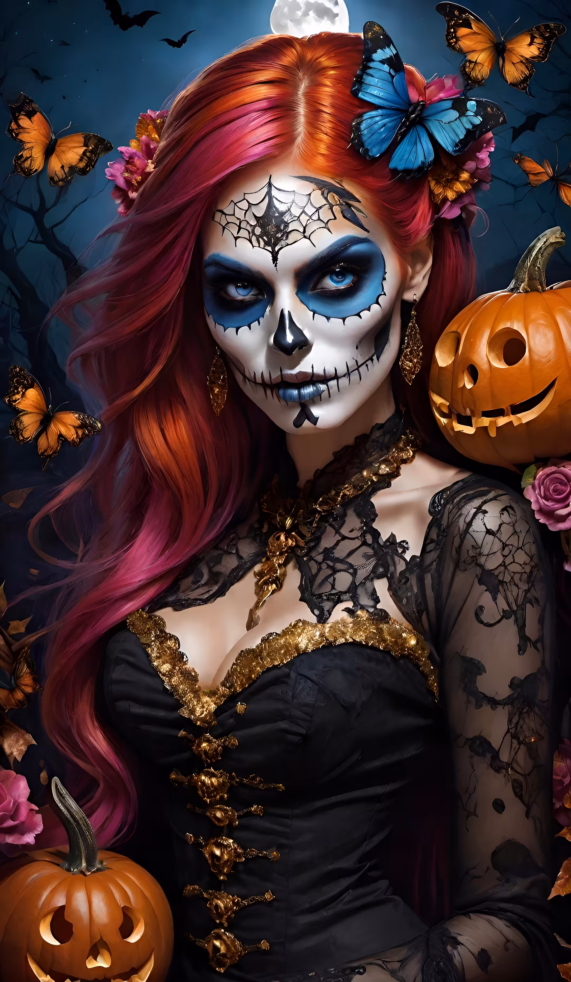 SkullGirl in the Spooky Night 