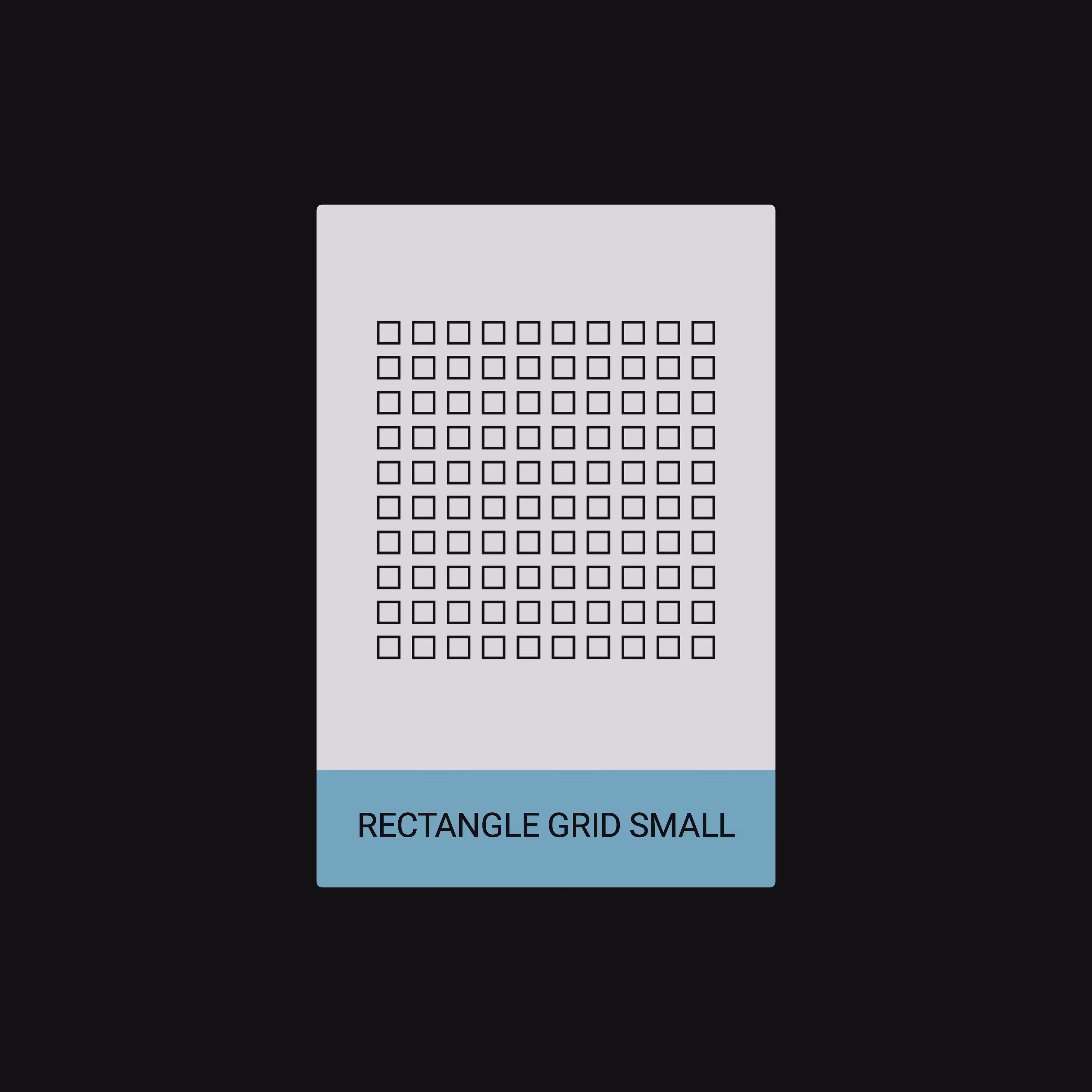 RECTANGLE GRID SMALL (SHAPE) [ART CARDZ]