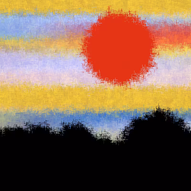 Sunset in memory #25