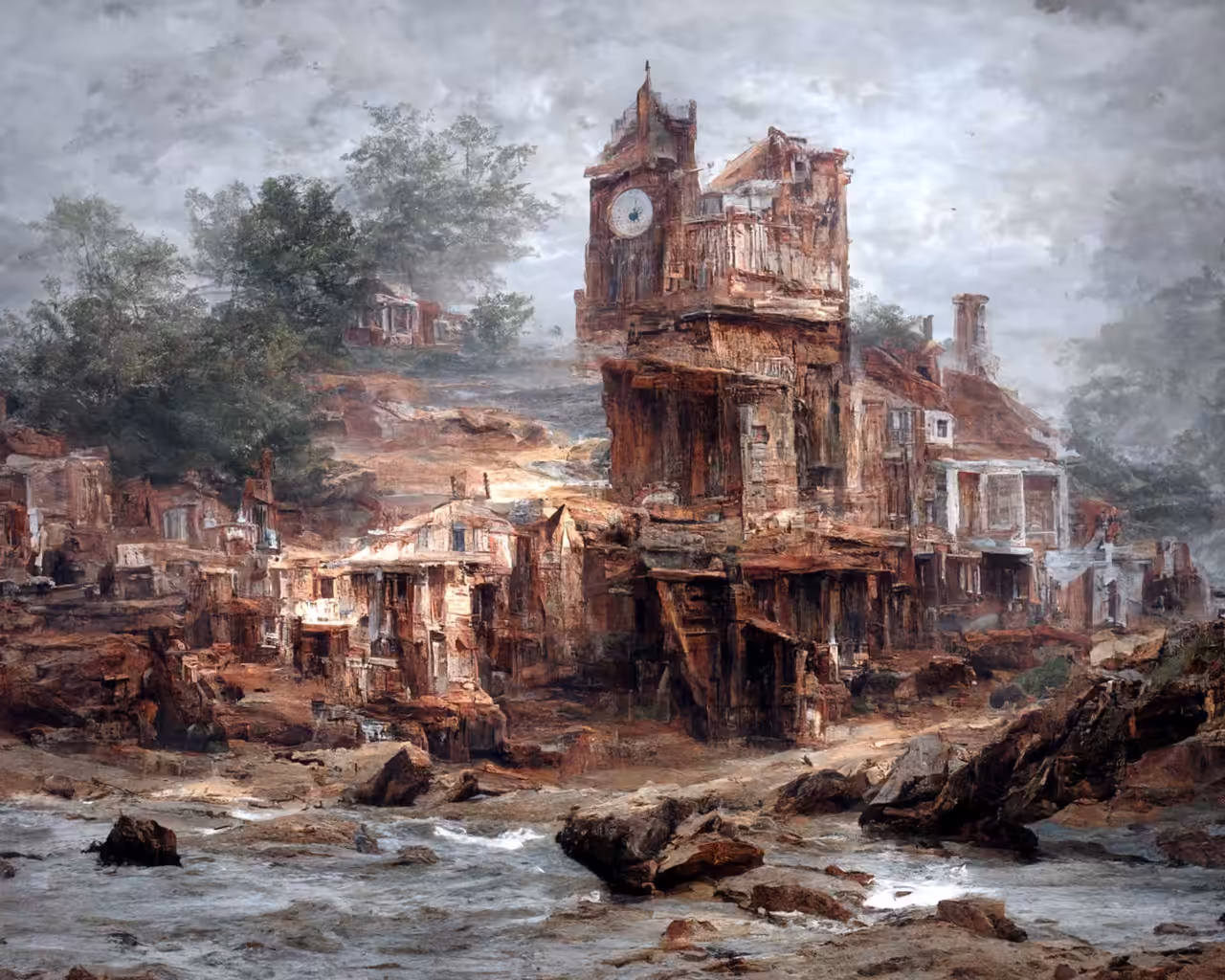 Abandoned Seaside Town