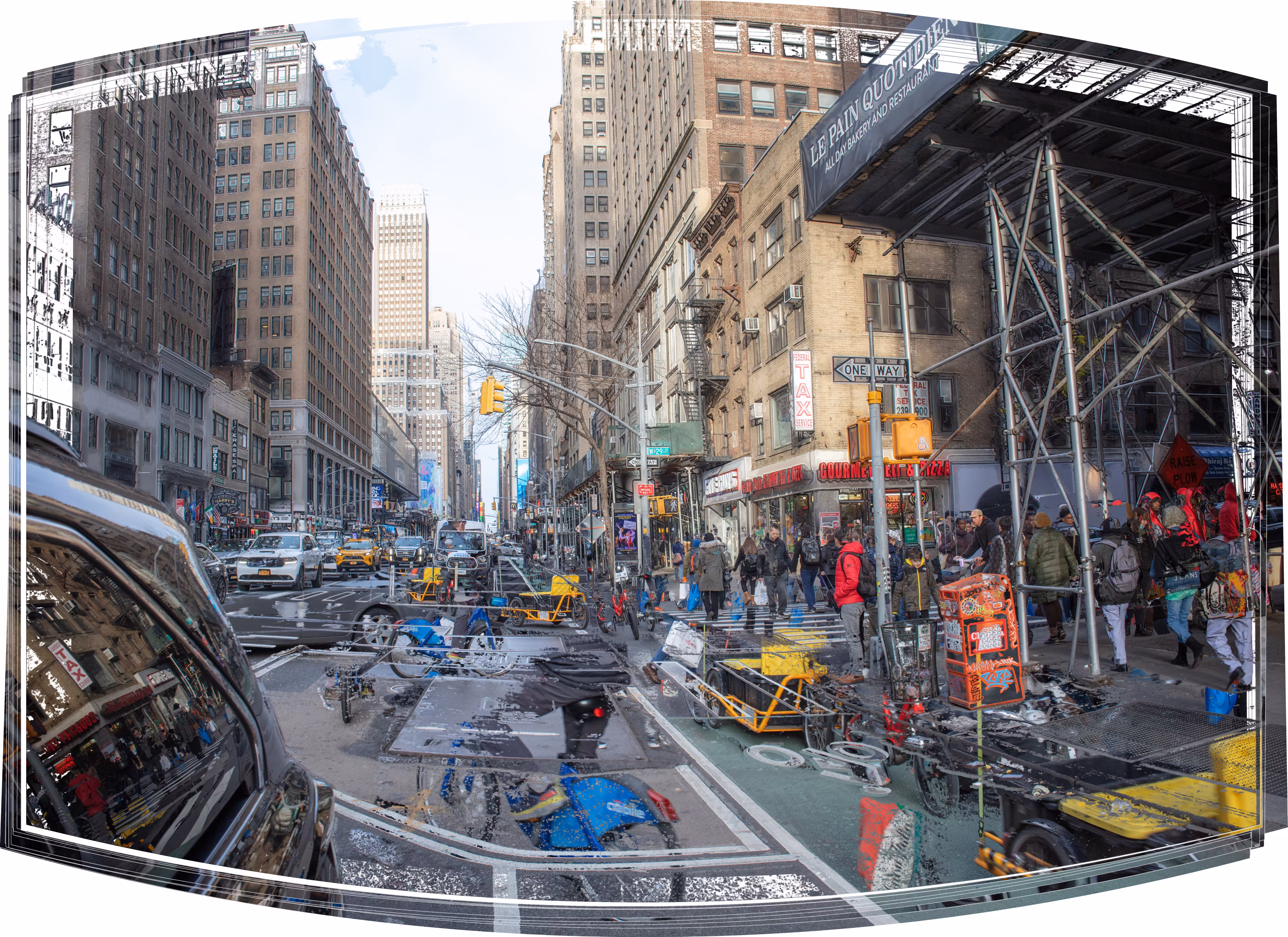 Un-Still Life: 29th Street and 7th Ave View North