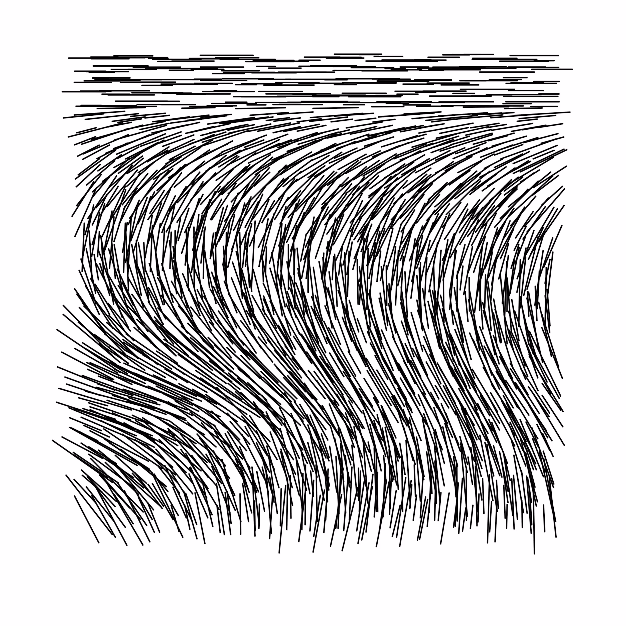 Generative Art Drawing - Hairy Clone