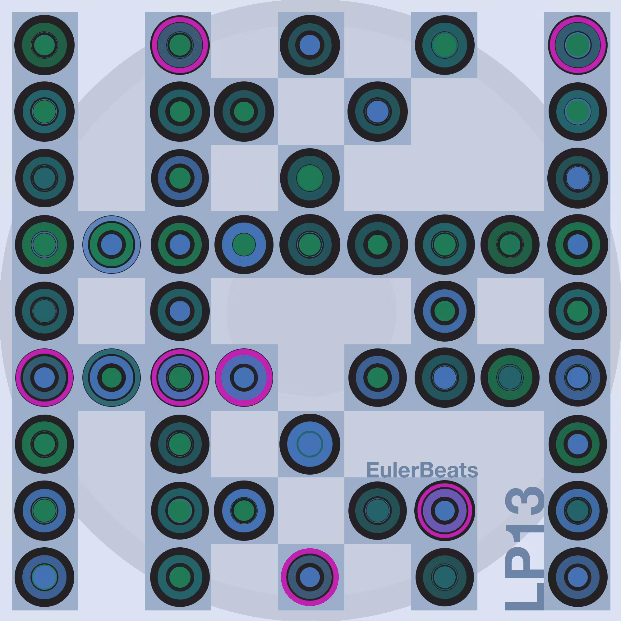 Eulerbeats LP13 Generative Cover Art: #18
