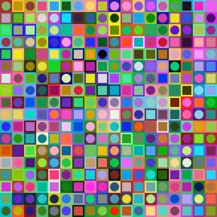 Square Dot Composition #236