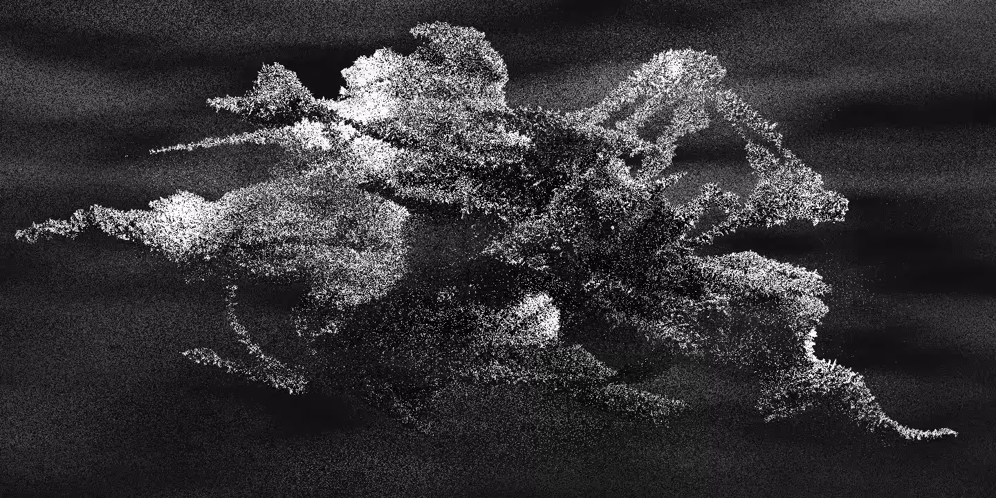 Un frondoso árbol con viento