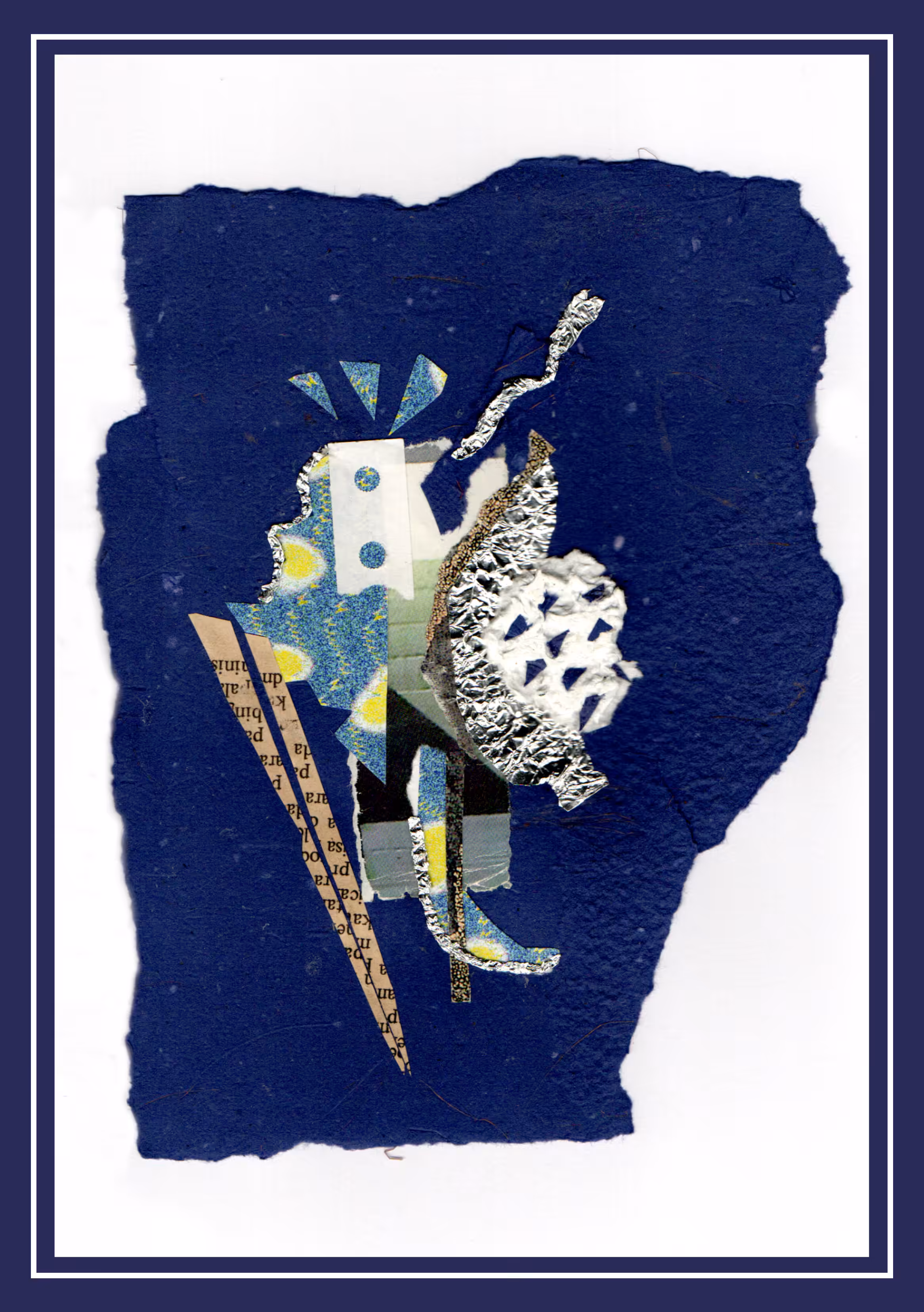 Silver and Blue #6 (Fiber Paper)