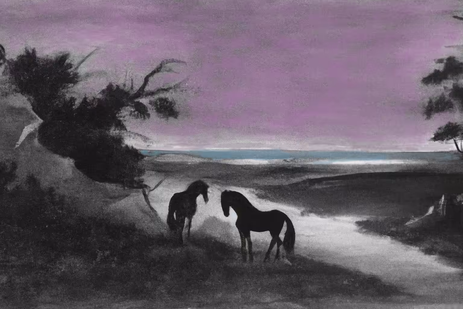 Horses Dream | Violet Night 