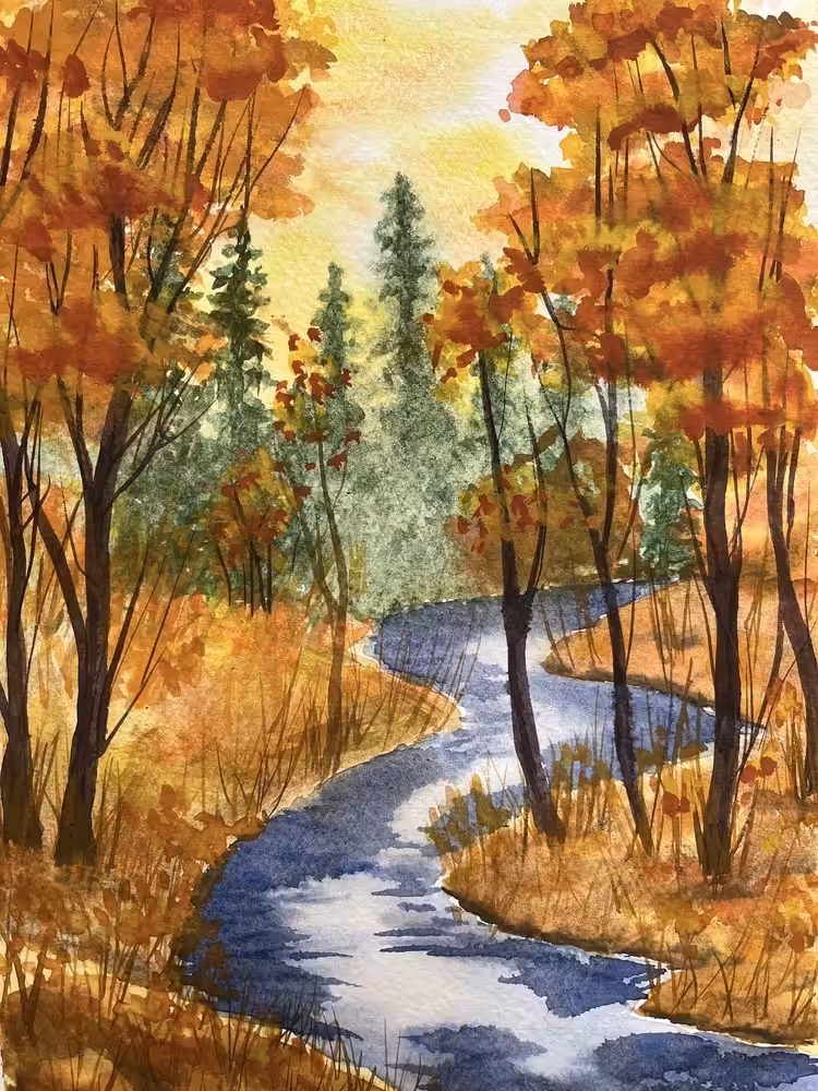 Autumn sunset
