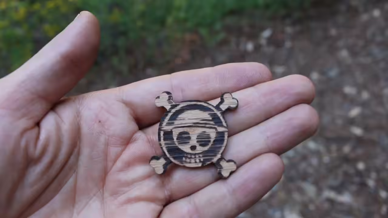 HV#63 making a dog tag from scrap wood