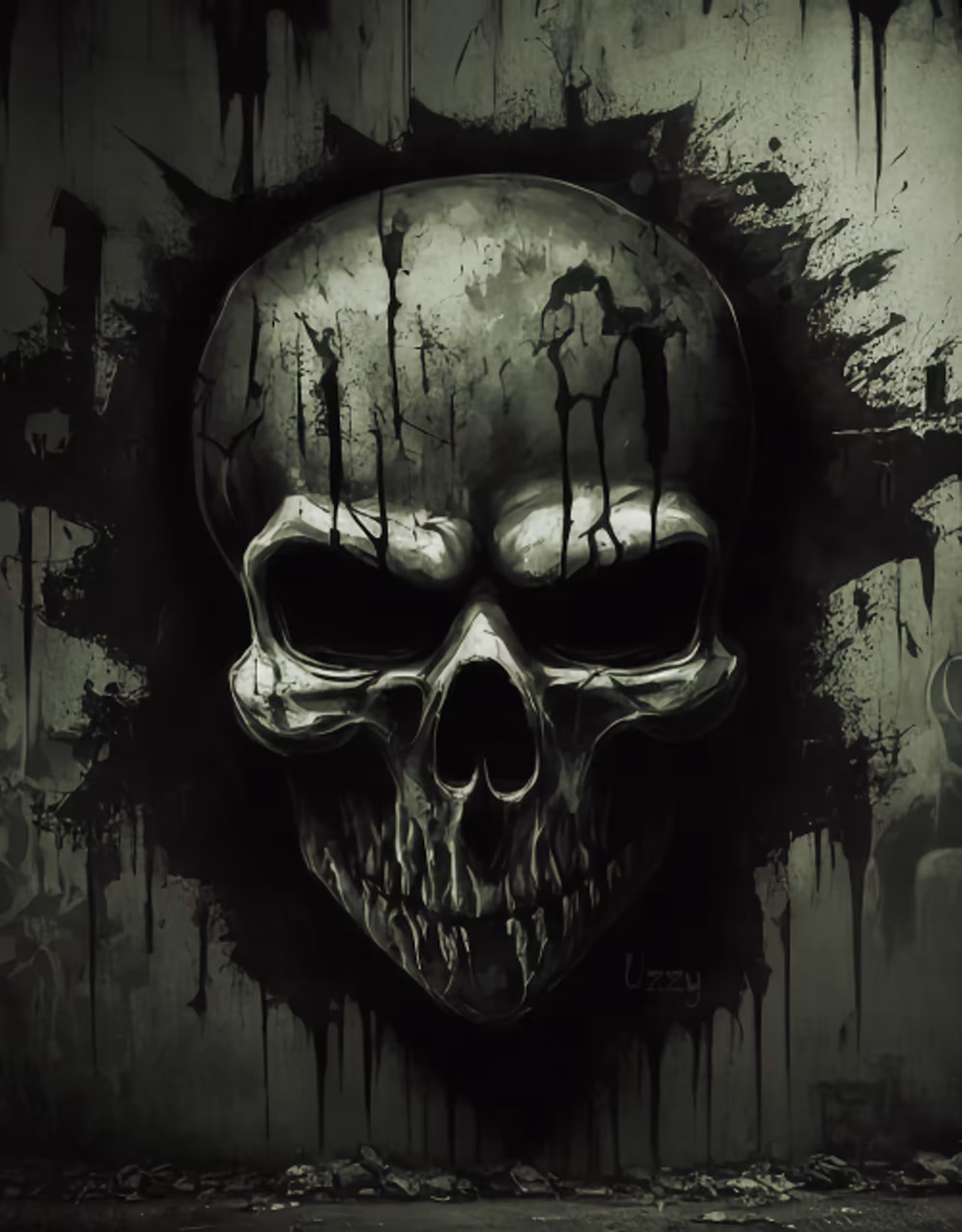 Skull graffiti #1