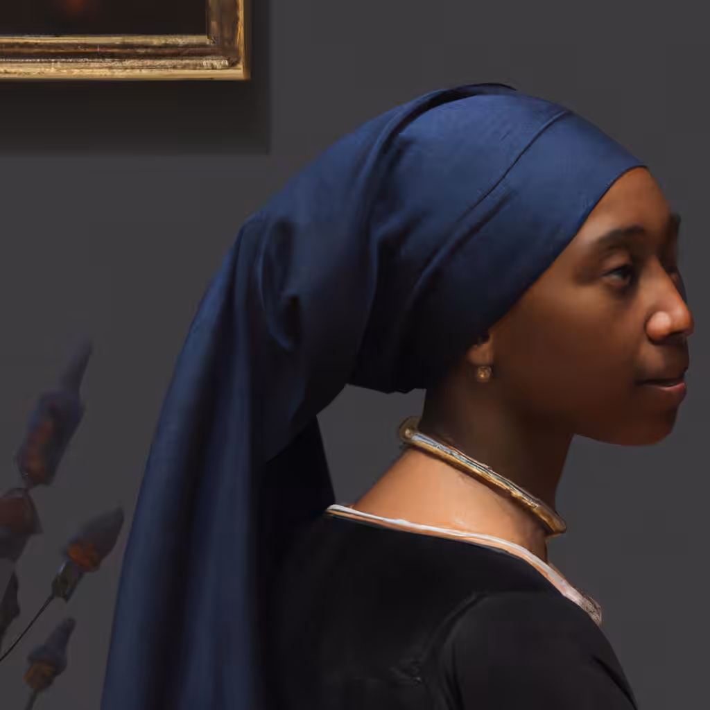 'Girls in Galleries with Pearl Earrings': Photograph #26