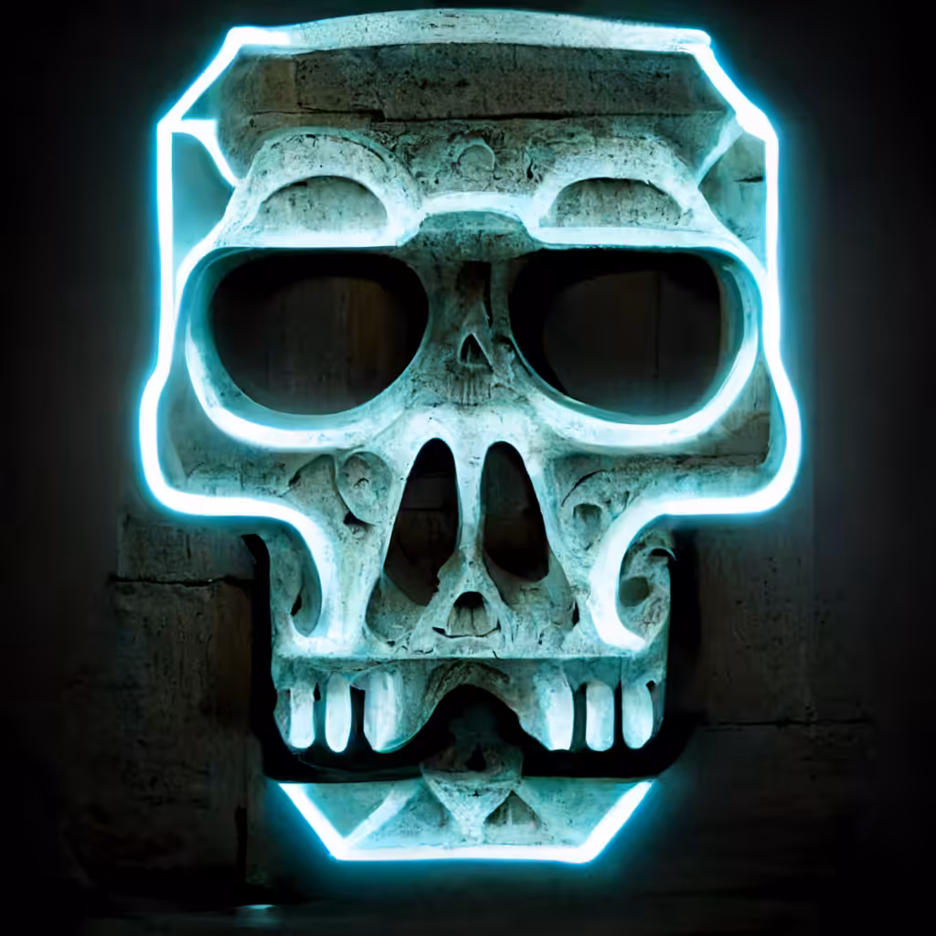 Neon Skull 49