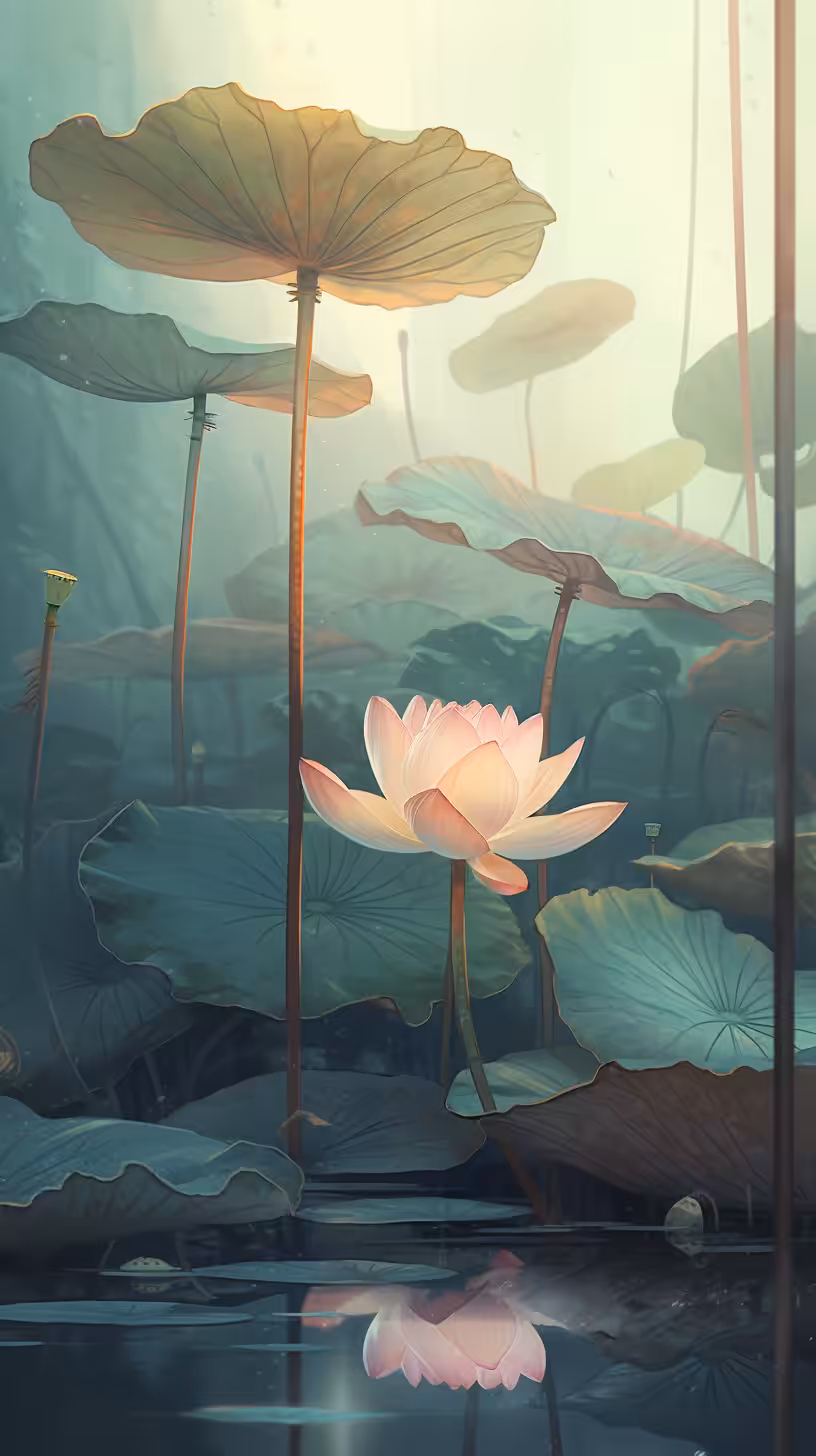The lotus Flower Painting