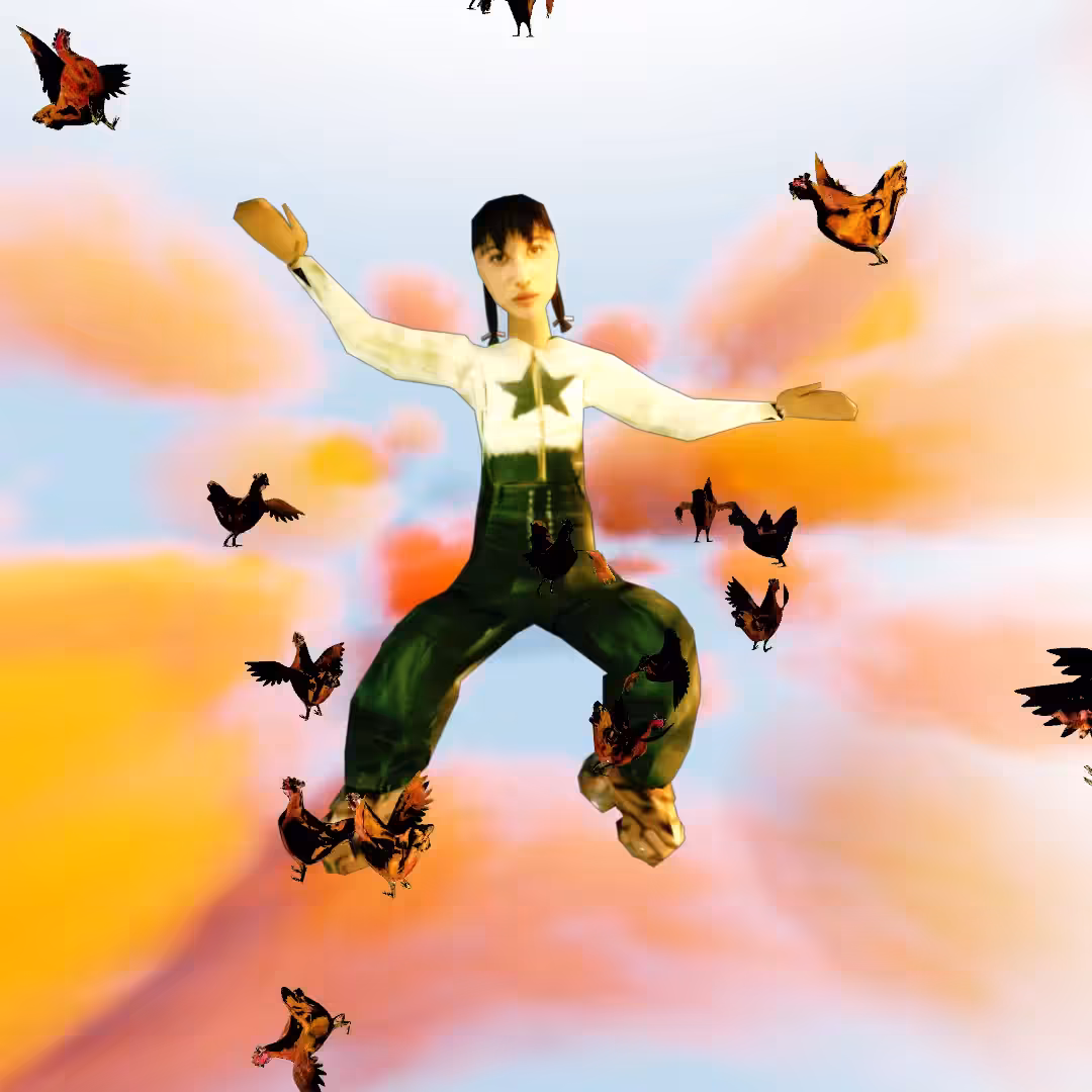 Cloud #44: The Warm Sky Star Character With the Chickens.