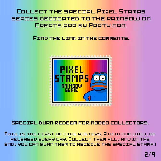 Pixel Stamps - Rainbow Serie ADV 2/9