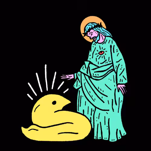 Jesus and The Holy Peep