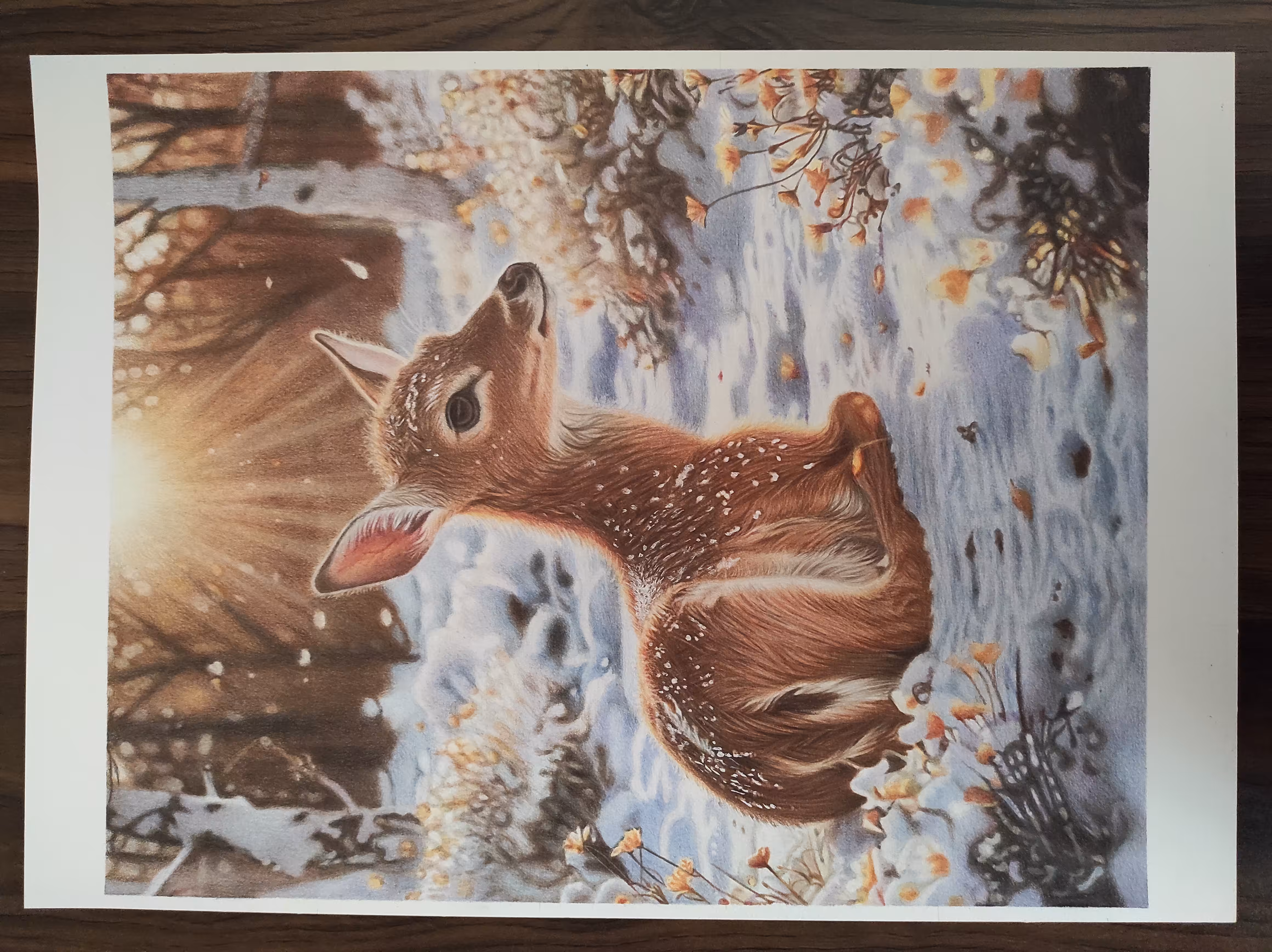 Deer in the snow
