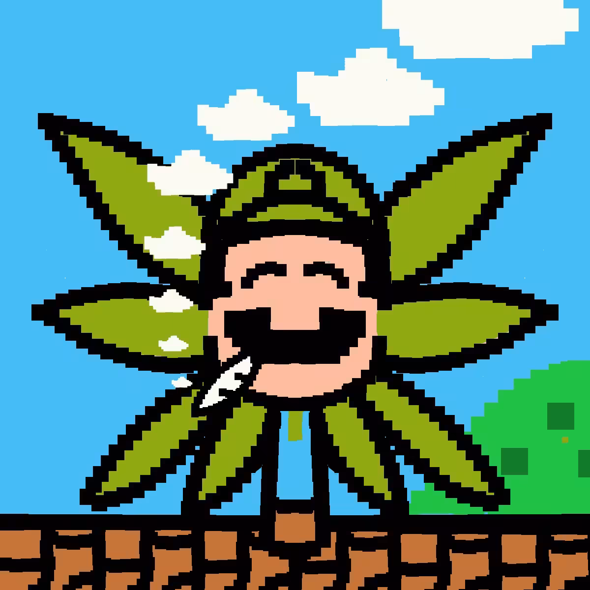Super High Plumber Guy (green)