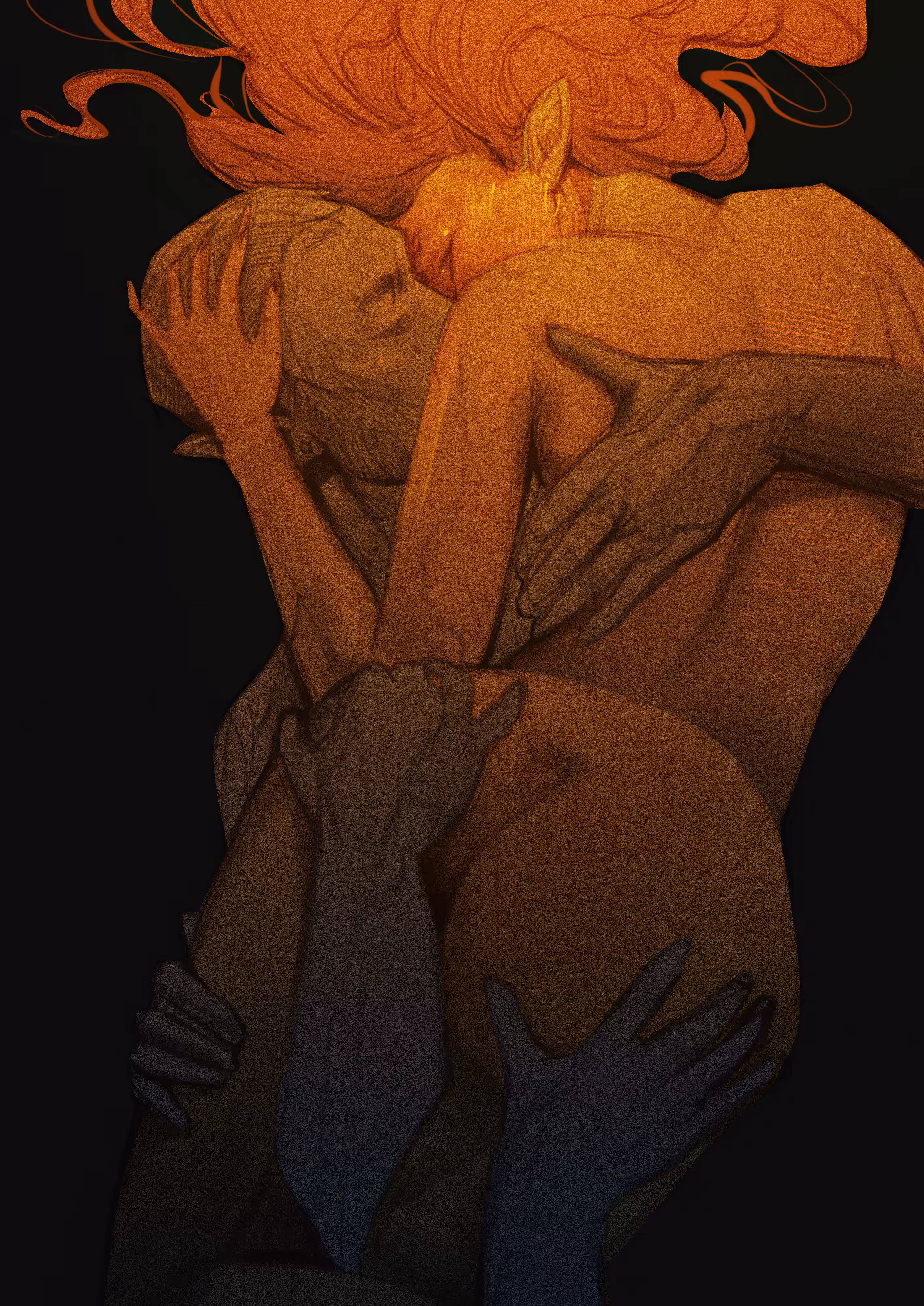 Two intertwined bodies