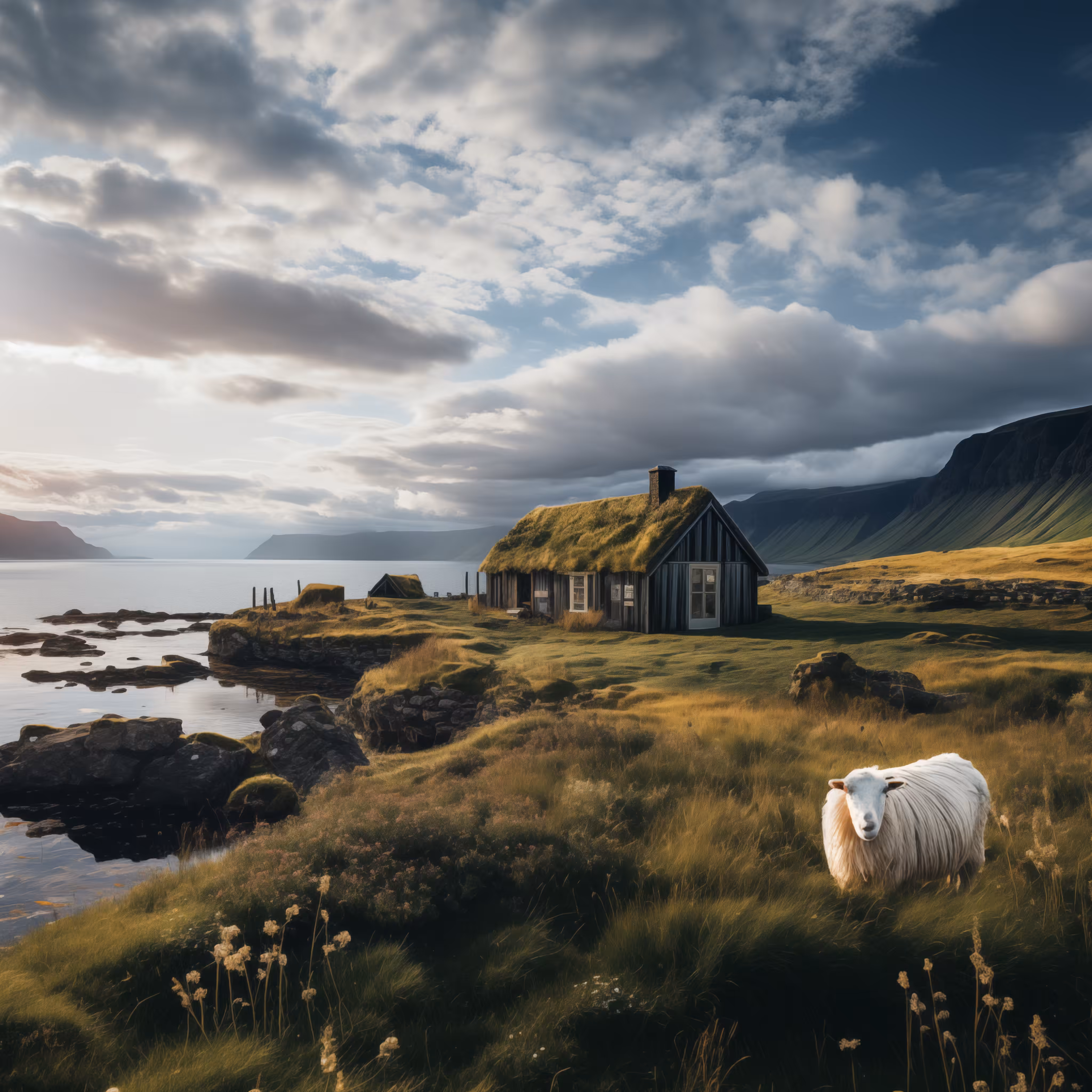 An autumn day in the Faroe Islands