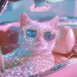 Retro cat