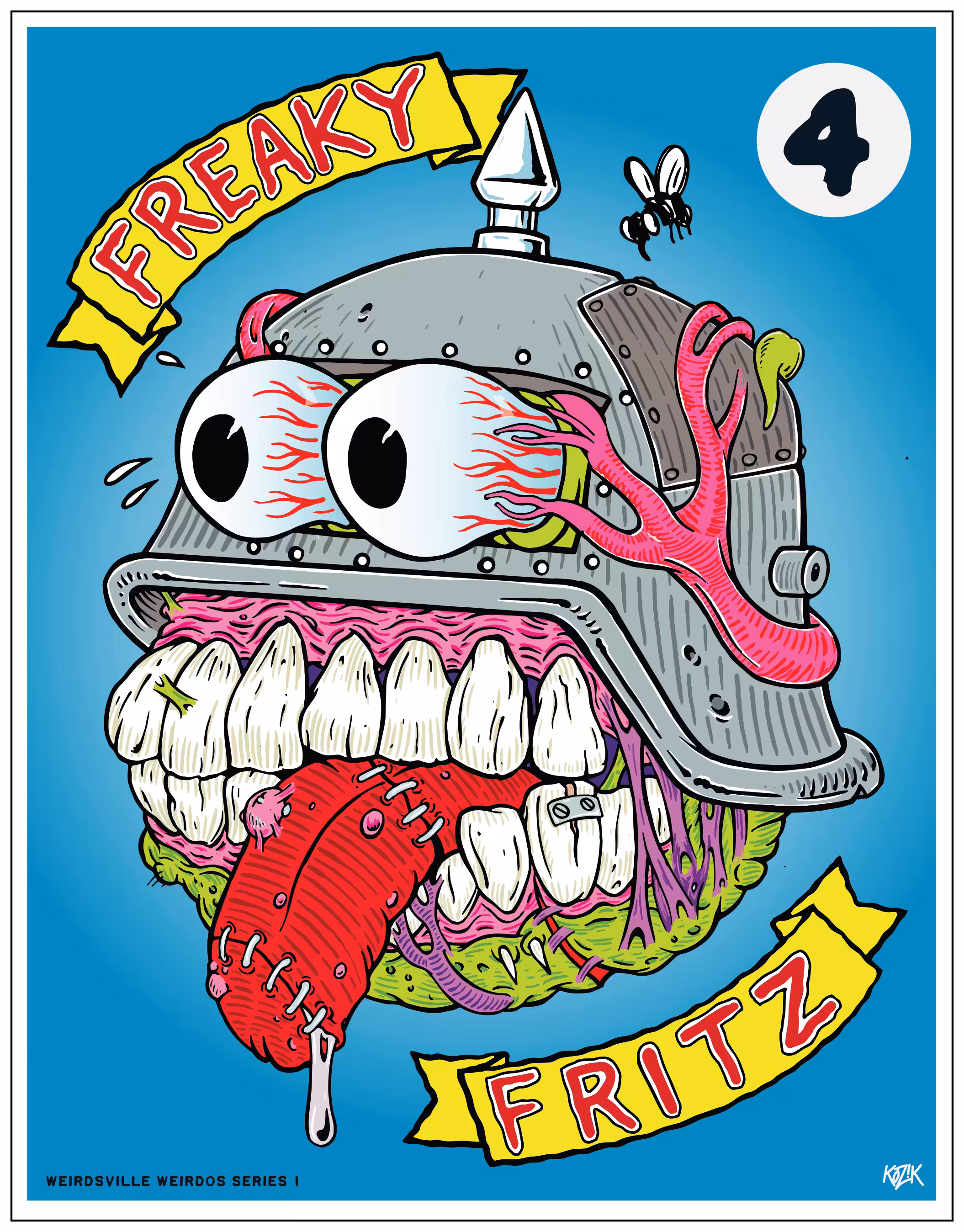 Weirdsville Weirdos Series 1. Sky Blue Fritz