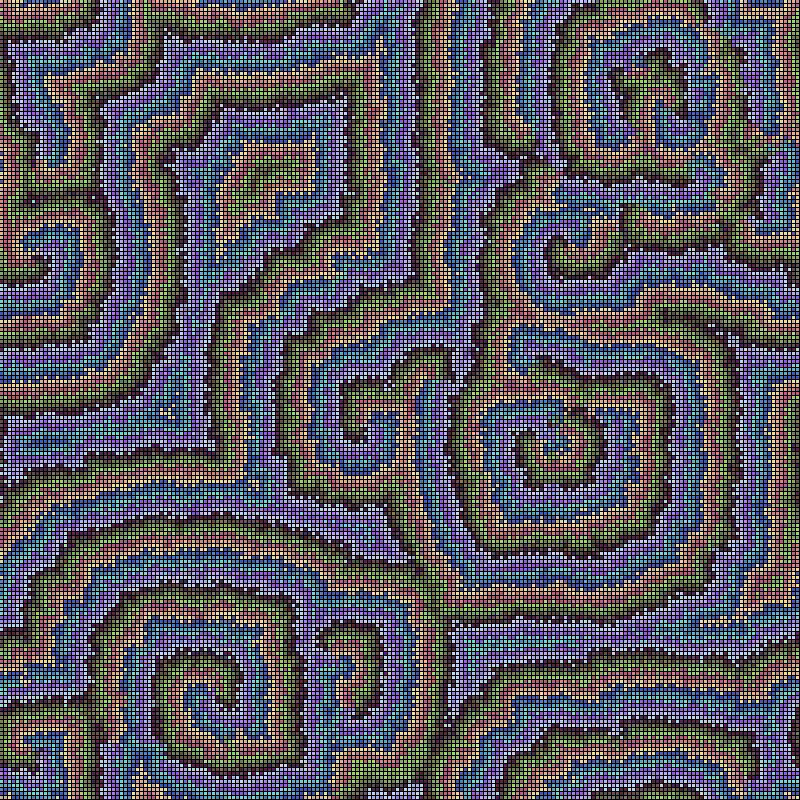 Reaction Diffusion Cellular Automata #15