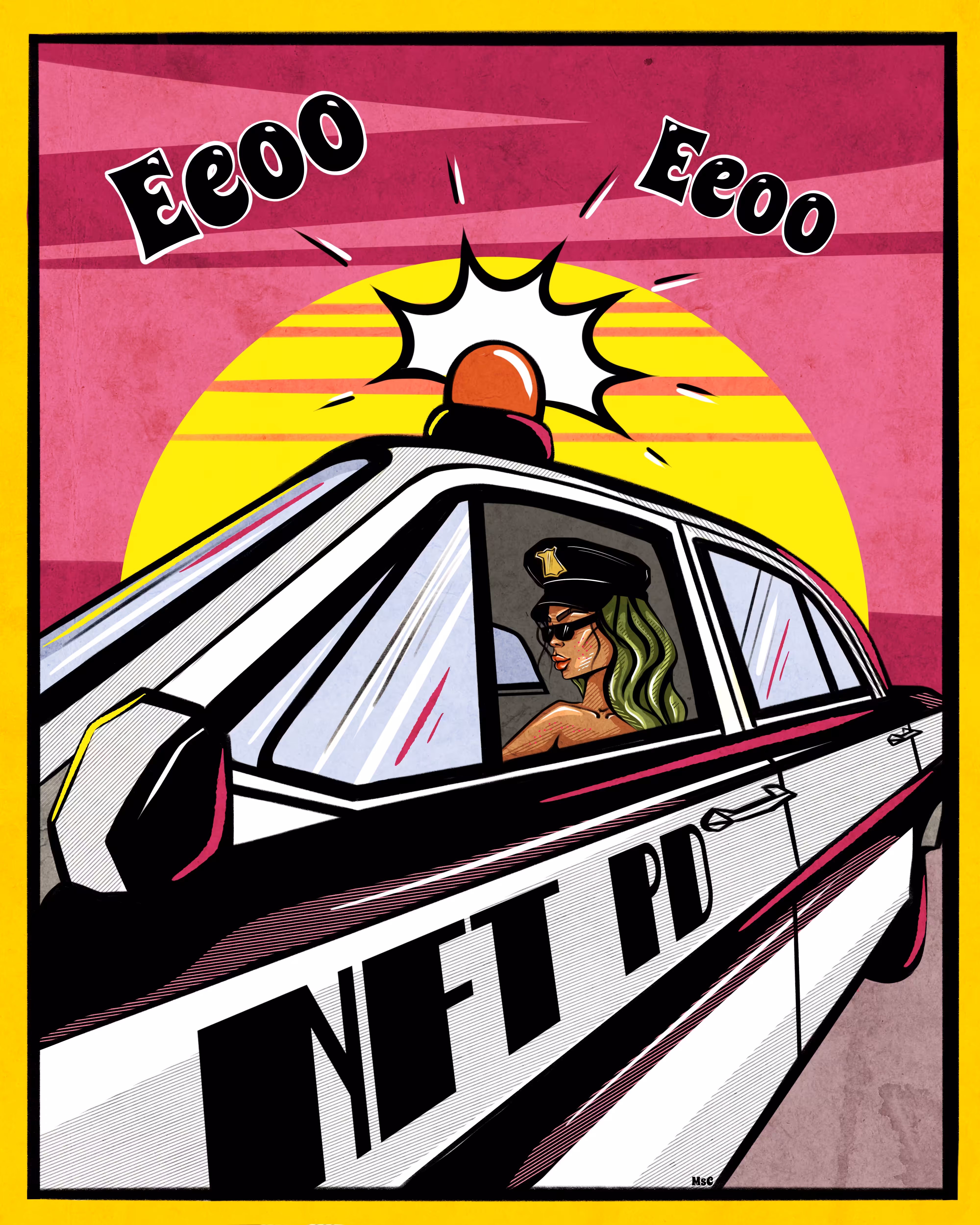 NFT World. NFT cop