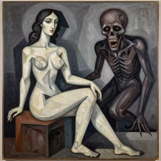 Cubist art and horror 