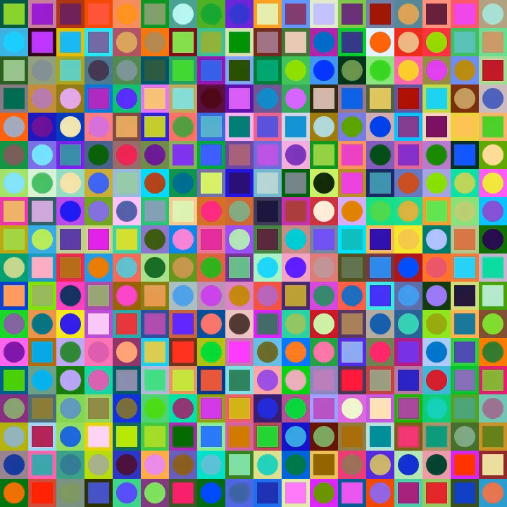 Square Dot Composition #306