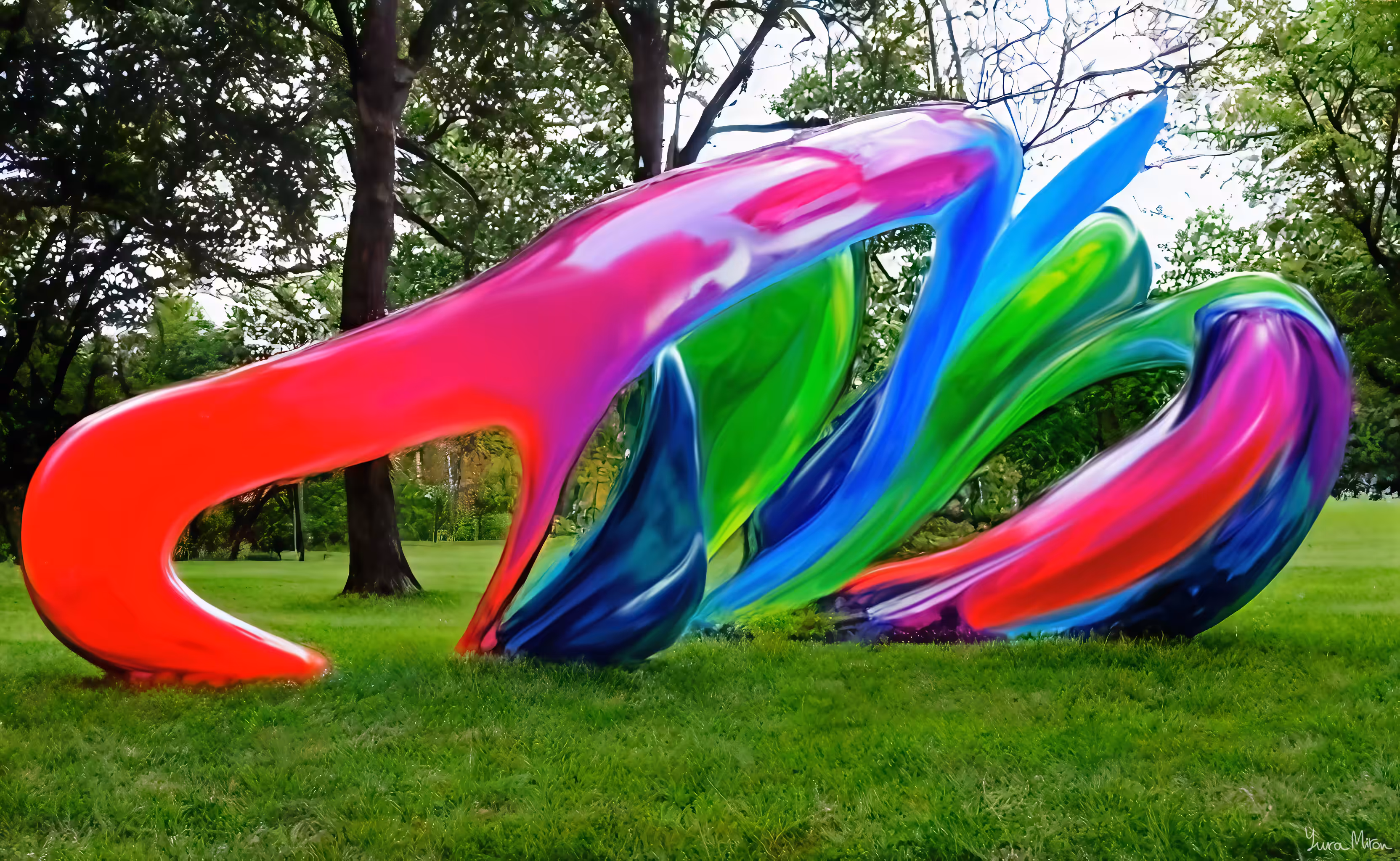 Cycling in NYC/// Glass blown installation #11