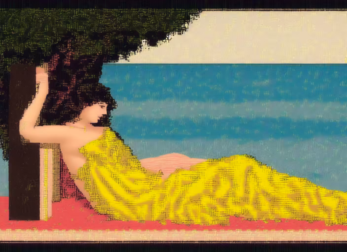 John William Godward's Girl in Yellow Drapery