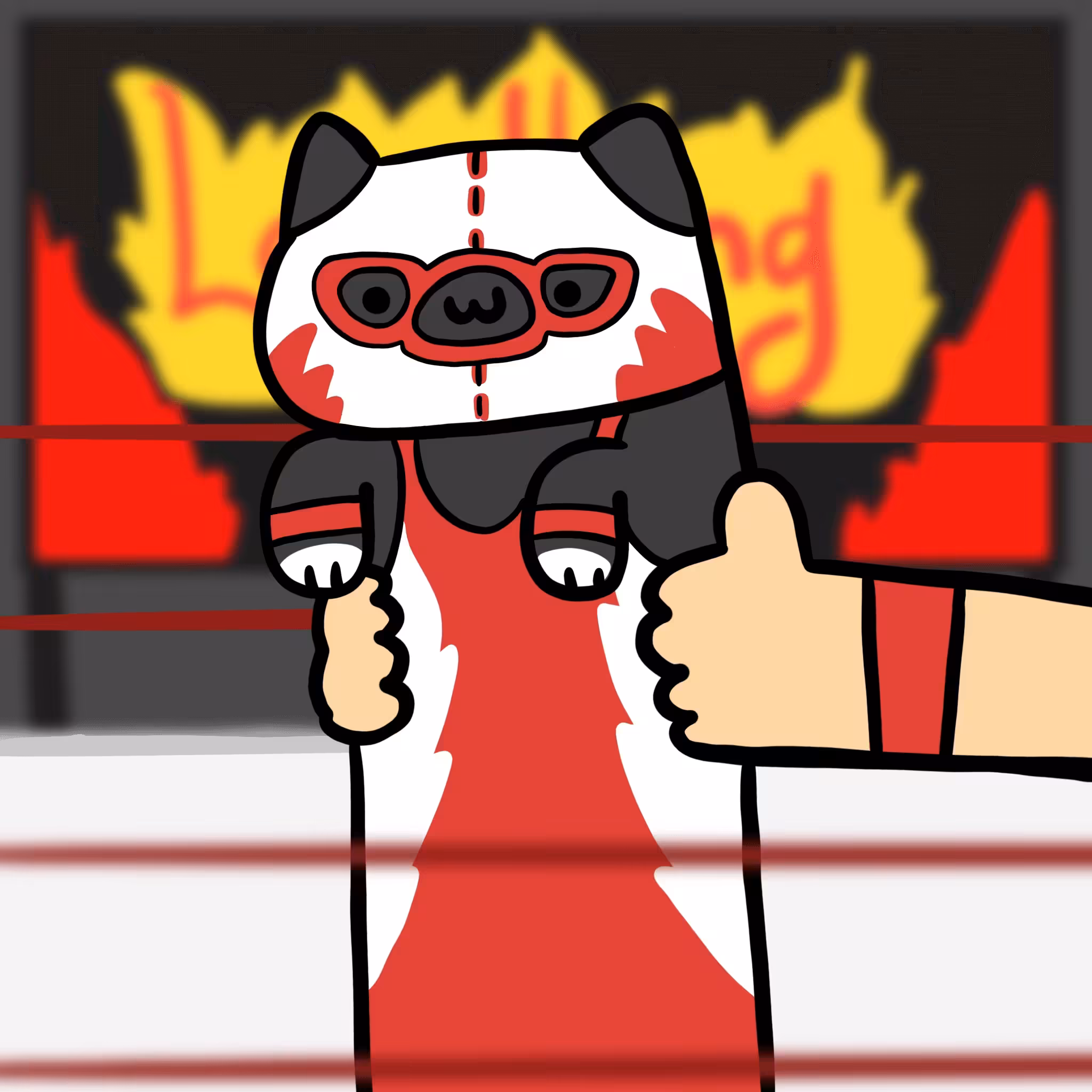 Long Long Cat:  Long long wrestler cat #107