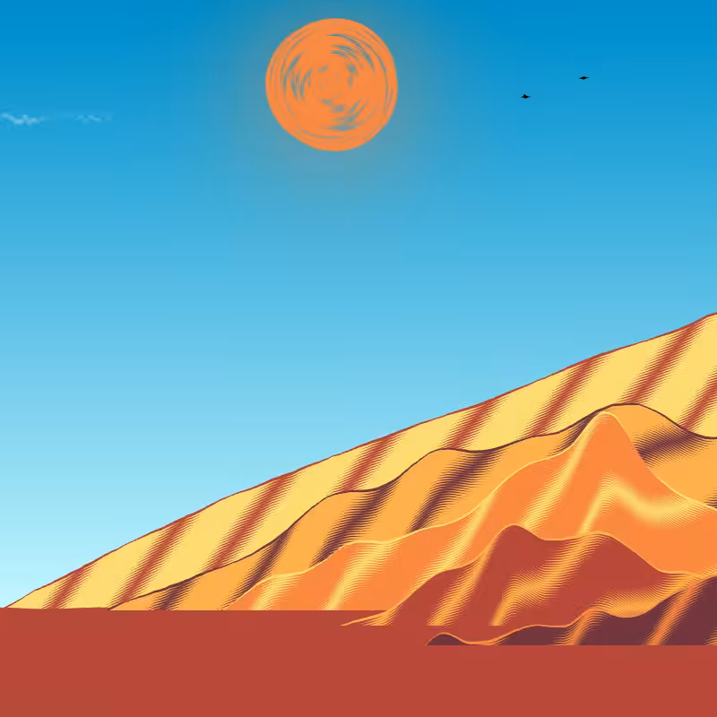 Painted Mountain Sunset #204