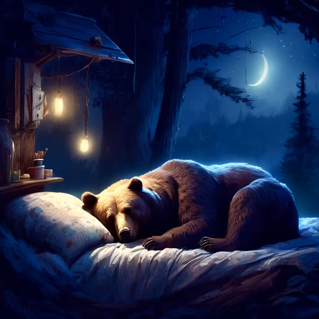 Cozy Night Bear