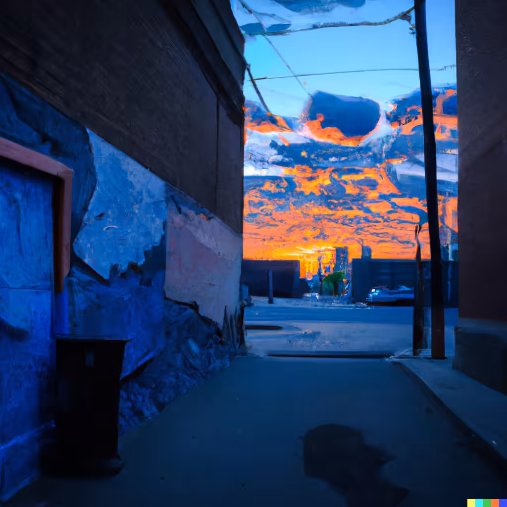 September Alley Sunrise