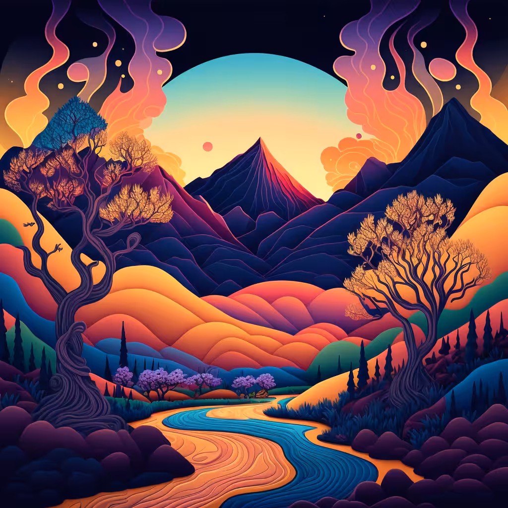 Psychedelic Landscape #59