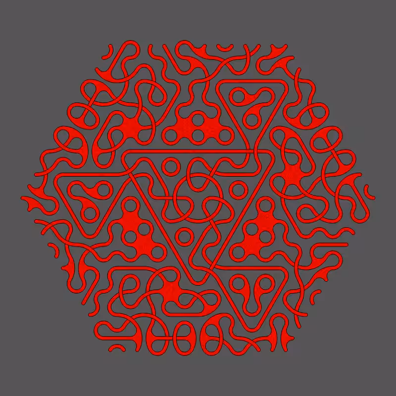 Threefold Symmetry - Dark Variations #412