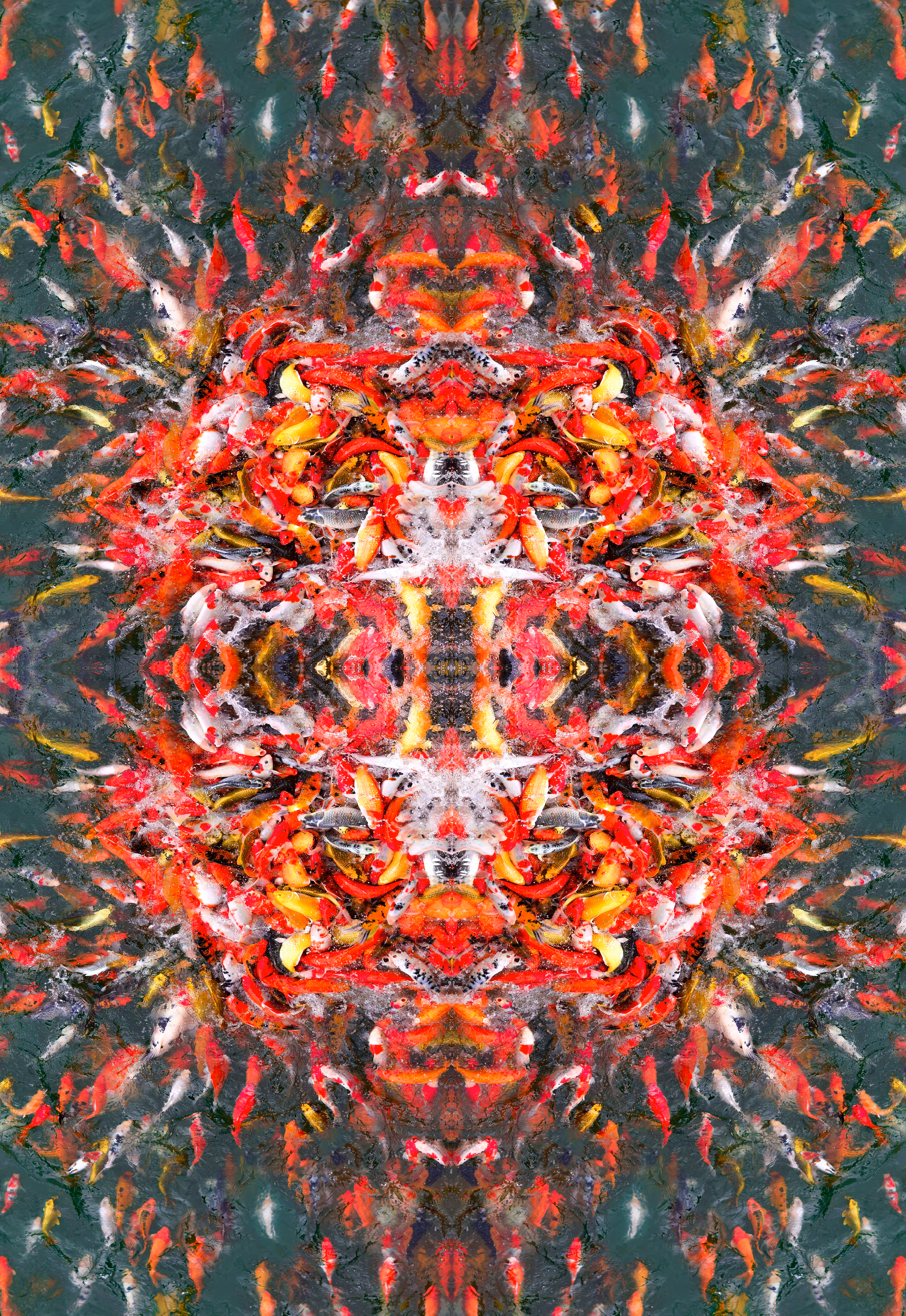 𝗔𝗯𝘀𝘁𝗿𝗮𝗰𝘁 Koi Carp Fish - Symetry Art 7