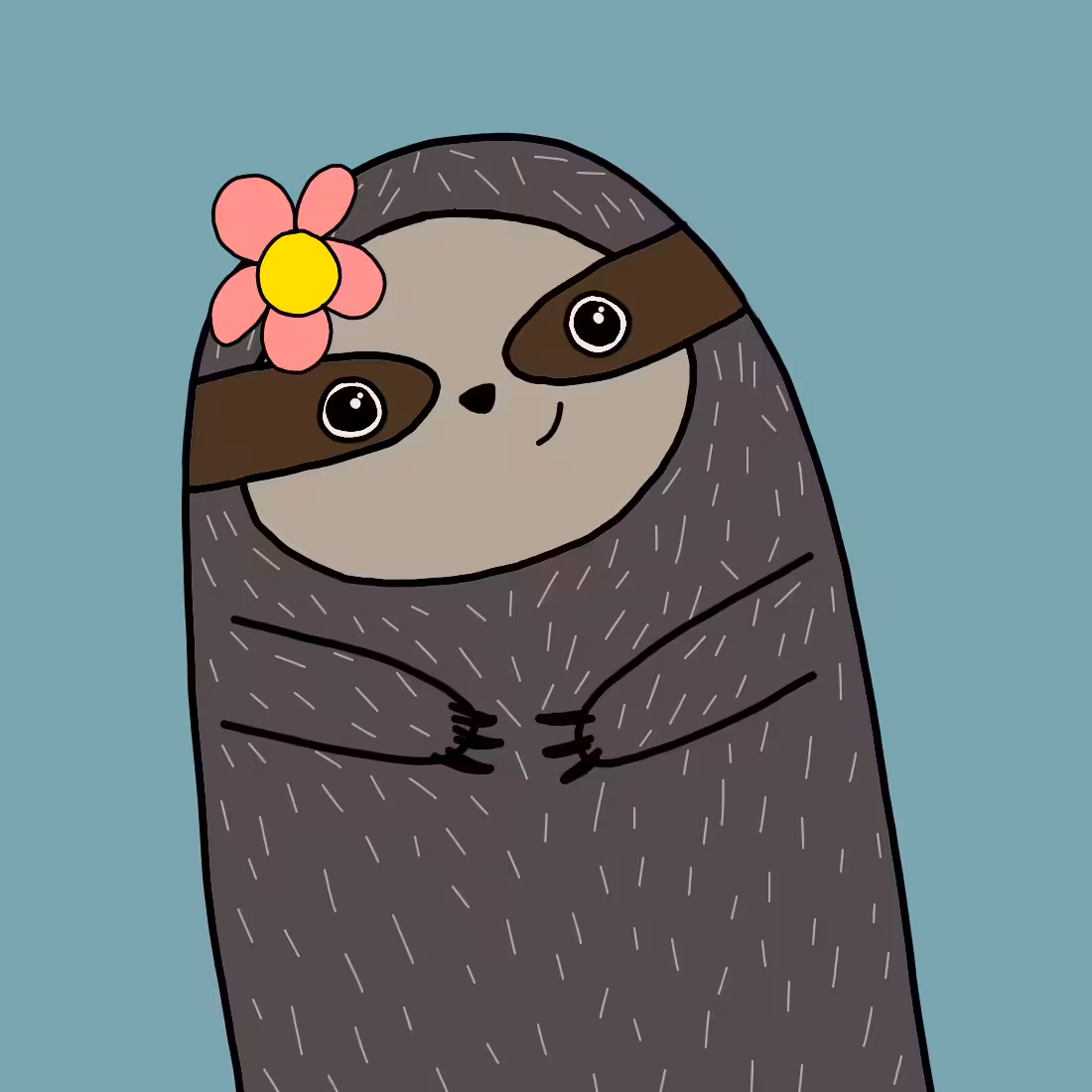 Finger Sloths: Flower Sloth