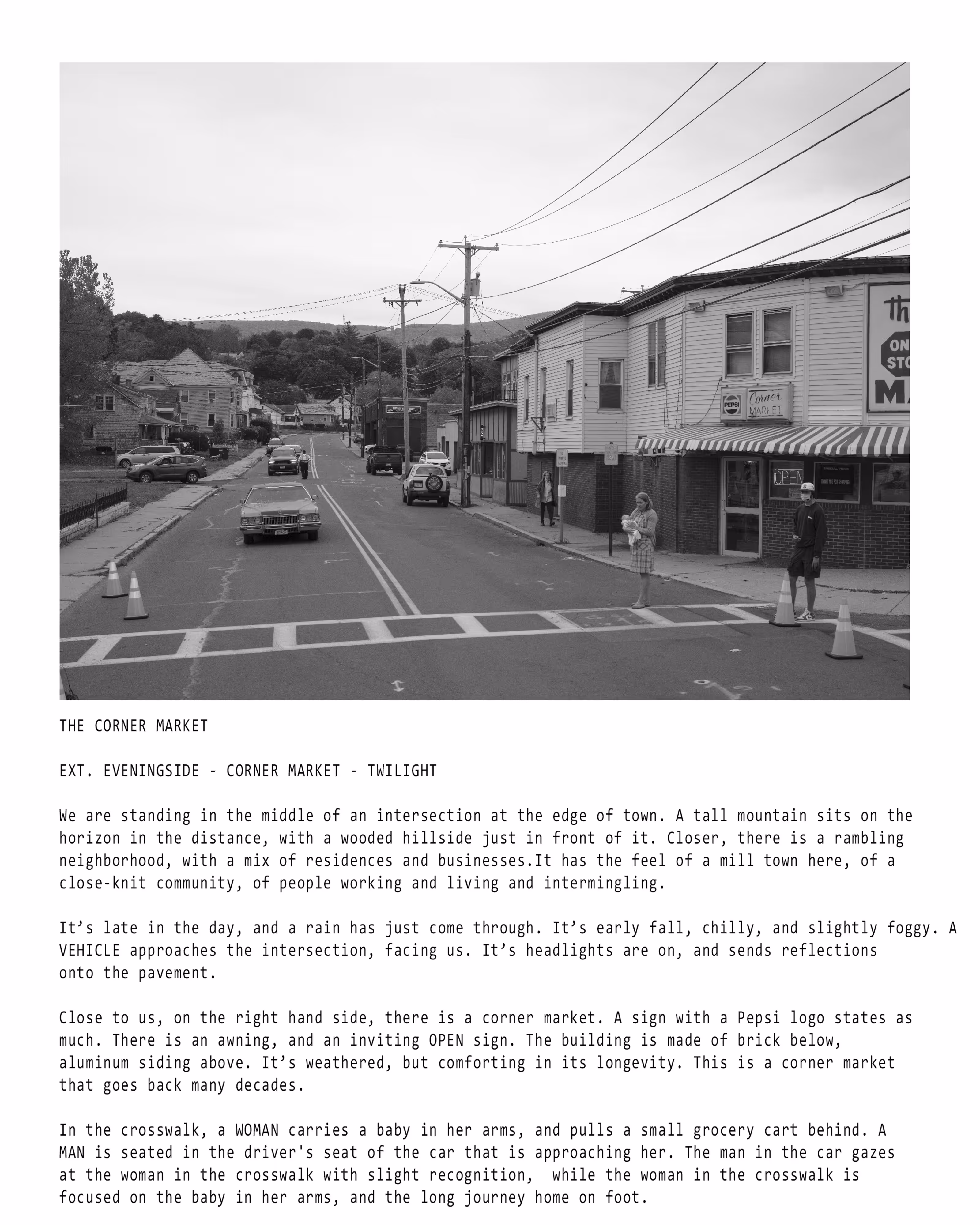 Eveningside [The Corner Market Bundle] Tech Scout Study and Location Description by Juliane Hiam, 2021-2022