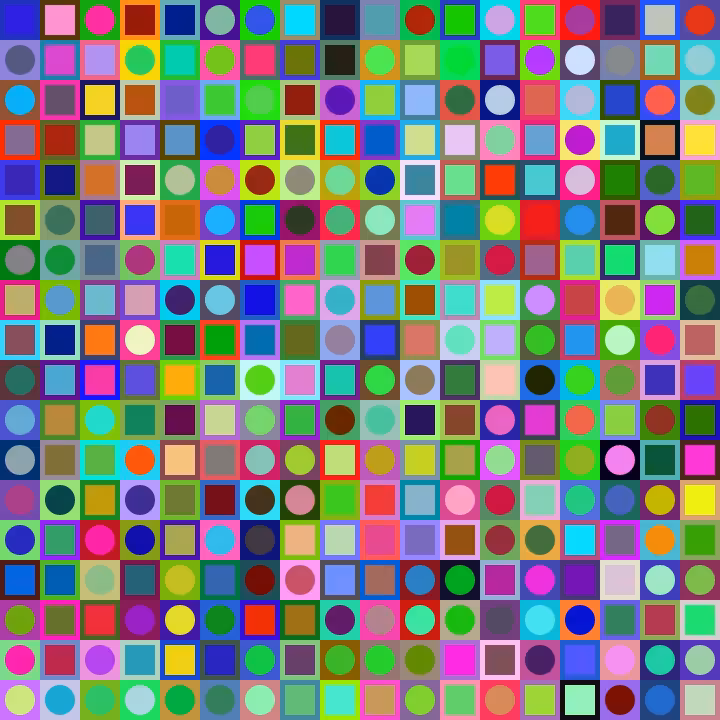 Square Dot Composition #280